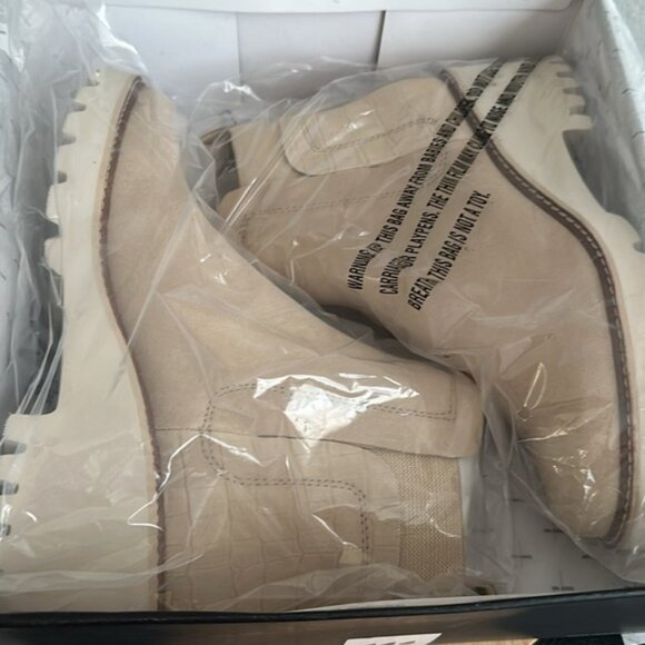 Dolce Vita Suede Waterproof Ankle Boots - Huey H20- Dune (Sz 8.5m) a570595 - Picture 2 of 8